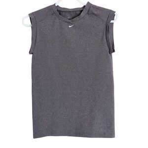 Nike Seamless grey shirt size L youth fits S or XS women size @P